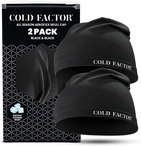 COLD FACTOR All Season Skullcap – Sweat & Moisture Wicking, Breathable, Helmet Liner for Running, Cycling & Outdoor Sports in Kuwait