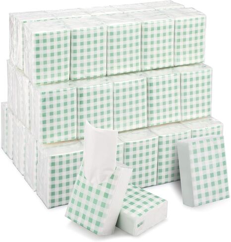 NatNarr 100 Pack Travel Tissue Pocket Tissues, Bulk 1000 Sheet Mini Tissues 3 Ply Small Travel Size Paper Individual Pocket Size for Easter Weddings Birthdays Travel Picnics（Bible） in Kuwait
