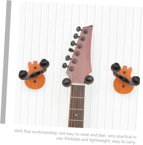 Guitar Holder Wall Mount Rack Stylish Ukulele and Violin Hanger for Space Saving Storage Premium Sturdy Design for Acoustic and Electric Instruments in Saudi Arabia