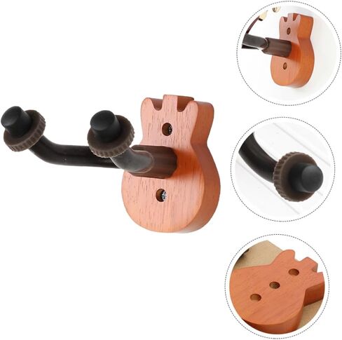Guitar Holder Wall Mount Rack Stylish Ukulele and Violin Hanger for Space Saving Storage Premium Sturdy Design for Acoustic and Electric Instruments in Saudi Arabia