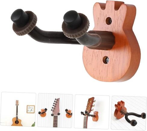 Guitar Holder Wall Mount Rack Stylish Ukulele and Violin Hanger for Space Saving Storage Premium Sturdy Design for Acoustic and Electric Instruments in Saudi Arabia