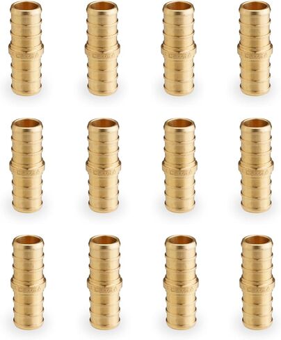 1 INCH PEX-B Elbow Fittings (5-Pack), Lead-Free Brass, Compatible with Crimp & Clamp Rings for PEX A/B/C Tubing, NSF Certified, Corrosion Resistant Connectors for Water Lines & Radiant Heating in Saudi Arabia