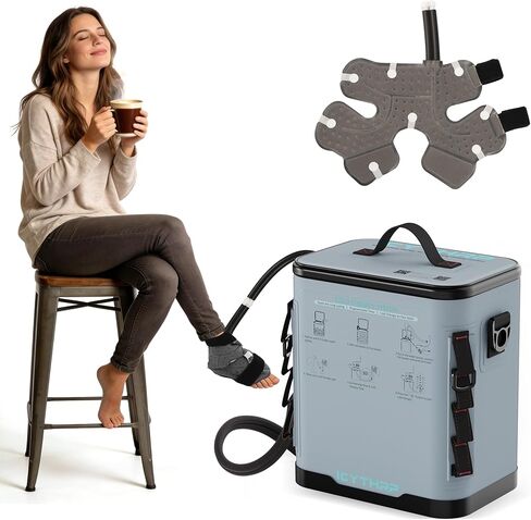 ICYTHRP Ice Machine for Ankle After Surgery, Cold Therapy Machine with Programmable Timer, Replacement Recovery System, Cryotherapy Pain Relief with Ankle-Specific Pad in Saudi Arabia