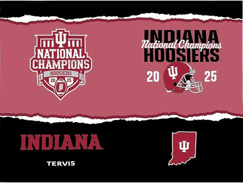 Tervis Classic Tritan 24oz Classic Tumbler with Travel Lid | Indiana Hoosiers - 2025 NCAA College Football National Champions | Made in America, BPA/PFAS Free, Keeps Drinks Hot or Cold in Saudi Arabia
