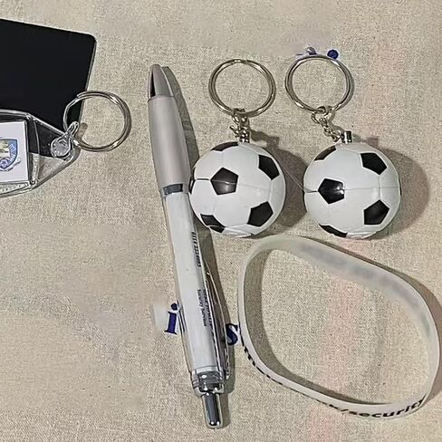 7 قطع من سلاسل المفاتيح لكرة القدم الصغيرة، حلقات مفاتيح ملونة على شكل كرة قدم ABS مقاس 1.6 بوصة، سلاسل مفاتيح ذات طابع رياضي لحقيبة الظهر وسحر المحفظة، هدايا للحفلات وعشاق الألعاب الرياضية in Kuwait