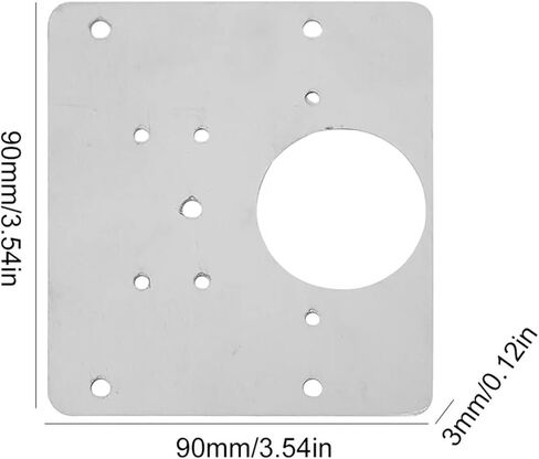 Stainless Steel Hinge Repair Plate with Mounting Screw Fix The Side Piece 1Pcs in Saudi Arabia
