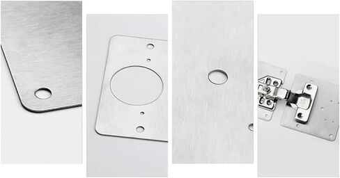 Stainless Steel Hinge Repair Plate with Mounting Screw Fix The Side Piece 1Pcs in Saudi Arabia
