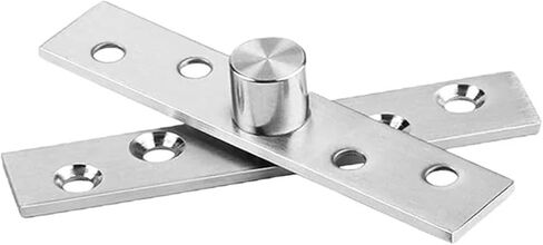 Stainless Steel 360 Degree Rotating Pivot Hinges Furniture Location Shaft Wardrobe Cabinet Door 1/3/5Pcs(3PCS) in Saudi Arabia