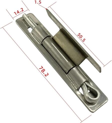 Stainless Steel Removable Pin Concealed Hinge 10Pcs(Black) in Saudi Arabia