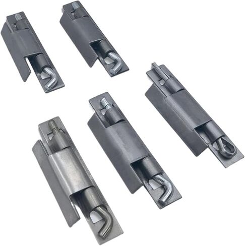 Stainless Steel Removable Pin Concealed Hinge 10Pcs(Black) in Saudi Arabia
