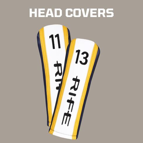 مجموعة كبار الرجال Rife 812s New Offset #11 + #13 Fairway Metal Wood Clubs مجموعة كبار فليكس اليد اليمنى مع مقاس كبير للرجال أسود Pro Velvet Grips مجموعة Fairway Wood + أغطية الرأس in Kuwait