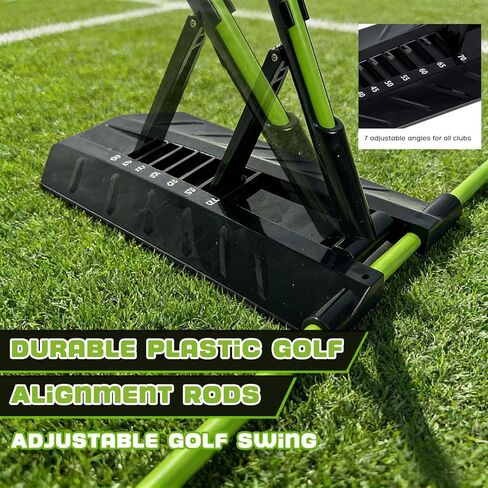 مدرب عصا محاذاة الجولف مع دليل طائرة متأرجحة قابل للتعديل، مساعد تدريب كامل على تصحيح التأرجح للرجال والنساء المبتدئين، أداة ممارسة الجولف في الأماكن المغلقة والمفتوحة in Kuwait