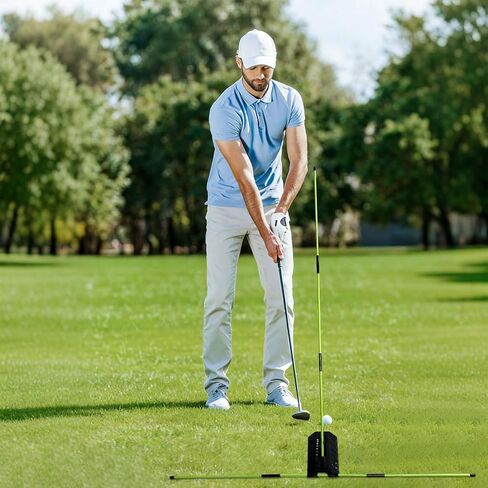 مدرب عصا محاذاة الجولف مع دليل طائرة متأرجحة قابل للتعديل، مساعد تدريب كامل على تصحيح التأرجح للرجال والنساء المبتدئين، أداة ممارسة الجولف في الأماكن المغلقة والمفتوحة in Kuwait
