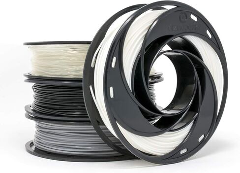 خيوط طابعة Gizmo Dorks Silk PLA ثلاثية الأبعاد 3 مم (2.85 مم) 200 جرام، حزمة عينة من 4 ألوان - أزرق محيطي شديد اللمعان، أحمر وردي، أزرق مخضر، ذهبي أصفر in Kuwait