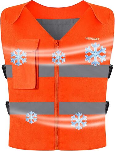 HENNCHEE Cooling Safety Vest for Men & Women, 12PCS Ice Packs, Body Cool Clothing for Hot Weather Outside Workers in Kuwait