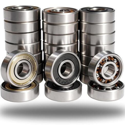 30 PCS 608ZZ 608RS 608 Bearings Set Deep Groove Ball Bearings Made of Bearing Steel for Skateboards Rollers 3D Printers etc in Saudi Arabia