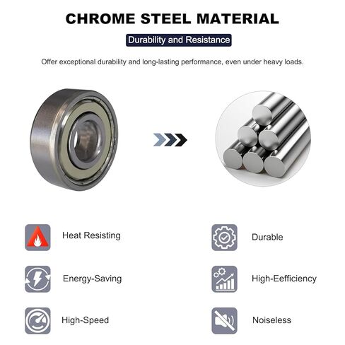 30 PCS 608ZZ 608RS 608 Bearings Set Deep Groove Ball Bearings Made of Bearing Steel for Skateboards Rollers 3D Printers etc in Saudi Arabia