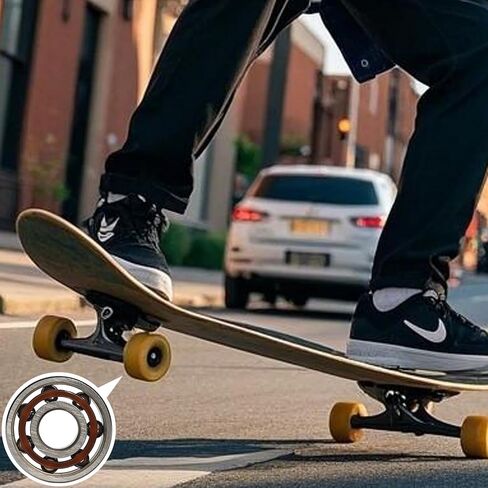 30 PCS 608ZZ 608RS 608 Bearings Set Deep Groove Ball Bearings Made of Bearing Steel for Skateboards Rollers 3D Printers etc in Saudi Arabia