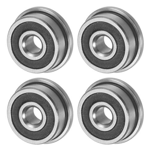 M METERXITY 4-Pack F6003-2RS Flanged Ball Bearing, 17 x 35 x 10mm Double Rubber Shielded Chrome Steel (GCr15) Flange Rip Bearings for Wheelbarrow/Printer/Fax Machines/Power Tools in Saudi Arabia