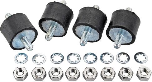 JEGS Vibration Isolator Mount Kit | 1/4 �-20 Thread | 1� Diameter x 3/4 � High | Made In USA | 4 Per Package in Saudi Arabia