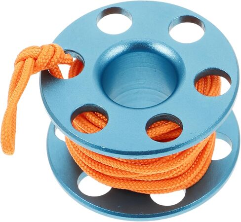 Generic Dark Compact Diving Finger Reel Mini Scuba Spool Line Tool for Underwater Position Marking and Low-light Use Portable Diving Accessory in Saudi Arabia
