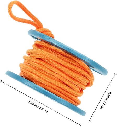 Generic Dark Compact Diving Finger Reel Mini Scuba Spool Line Tool for Underwater Position Marking and Low-light Use Portable Diving Accessory in Saudi Arabia