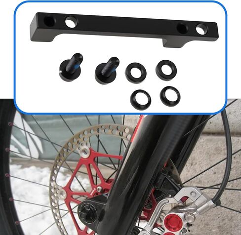Disc Brake Adapter Post Mount Front Fork for 203mm Rotor Compatible with Shimano SM-MA-F203P/P in Saudi Arabia