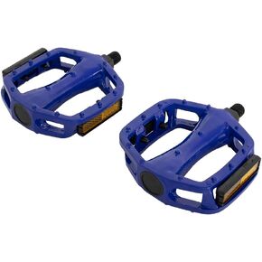 PRO+ FX-565 Bicycle Alloy Platform Pedals 1/2" Axle Loose Ball Bearing Flat Pedals for BMX Fixie MTB Cruiser Kids Bikes – Multiple Colors in Kuwait