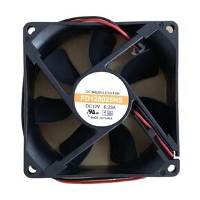 FD128025HS تيار مستمر 12 فولت 0.23 أمبير 8 سم 8025 2 دبوس مروحة تبريد in Kuwait