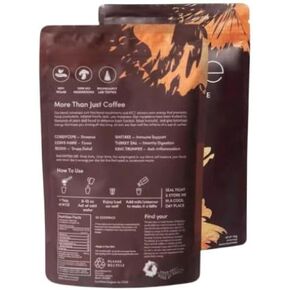 Mushroom Coffee for Better Energy and Focus | Organic 6 Adaptogenic Mushrooms Instant Blend with Lion's Mane, Turkey Tail, Chaga, MCT Oil | Clean Energy, No Jitters | Keto-Friendly | 30 Servings in Saudi Arabia