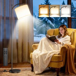 VOLISUN 10000 Lux Light Therapy Lamp, Sunlight Lamp with Magnetic Remote & Foot Switch, Adjustable Color/Brightness/Timer Happy Lamp, Full Spectrum LED Floor Lamp for Bedroom, Office, Reading in Kuwait