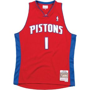 Detroit Pistons 2008-09 Allen Iverson Mens Red Swingman Jersey in Saudi Arabia