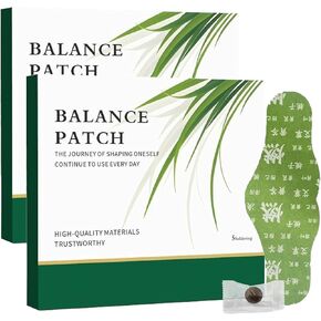 قطعتان من وسادة التوازن العشبية - مكونات نباتية، تصميم لاصق مريح، استخدام موضعي سهل، يعزز راحة البطن، تصميم غير مهيج in Kuwait