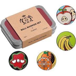 أقلام تحديد كروية من كلابلي، مجموعة صندوق هدايا فاخرة للاعبي الجولف، 4 قطع من الفولاذ المقاوم للصدأ ومينا معالج بالفرن، لافتة للنظر وسهلة التحديد، زوج مع قفاز مغناطيسي ومشبك in Kuwait