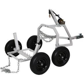Heavy-Duty ATV Log Skidding Arch & Holder Set,Commercial Log Trailer with 1600lb Capacity, Carbon Steel Construction,16" Pneumatic Tires, Fits Logs Up to 24" Diameter(Arch+Dolly) in Saudi Arabia