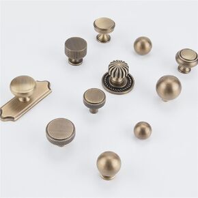 العتيقة النحاس الرجعية خزانة الأثاث الصلب الأجهزة مقبض درج 1 قطعة (1207.30-Antique) in Kuwait