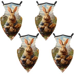 4 قطع من قناع الرقبة لصيد عيد الفصح - قناع للوجه من الأشعة فوق البنفسجية للحماية من الشمس للرجال والنساء in Kuwait