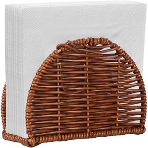 حامل مناديل الروطان للطاولة، موزع مناديل الكوكتيل لتناول الطعام للحفلات، ديكور طاولة المطبخ، 6.1 بوصة طول × 2.36 بوصة عرض × 4.13 بوصة ارتفاع in Kuwait