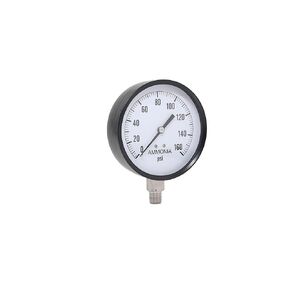Valley Industries 80 Series 4" 150 PSI Ammonia Pressure Gauge - Single Scale, Stainless Steel Bottom Mount, Stainless Steel Case, Dry in Kuwait