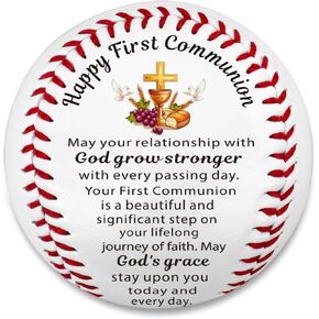 First Communion Gifts for Boys - Religious Baseball Senior Night Gifts for Boys Men Teens Baseball Lovers Christian Catholic Baptism Gif ts Confirmation Gift for Teenage End of Season Sports Gif T in Kuwait