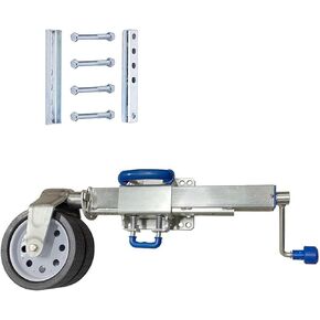 Trailer Jack Wheel - 360° Heavy Duty 20Cm Double Wheel Trailer Guide Wheel, Lift Swivel Trailer Jack, Load Capacity 760Kg, Heavy Duty Marine Swivel Trailer Jac,760kg/1675lb in Saudi Arabia