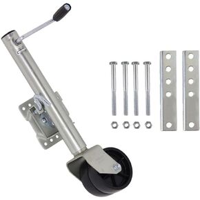Bolt-On Swivel Tongue Jack - Beach Boat Trailer Jack, Foldable Guide Wheel Trailer, Heavy-Duty Jockey Wheel Support, 680 Kg, Trailer Jockey Wheel with 15 Cm Do,8in wheel/1500lb in Saudi Arabia