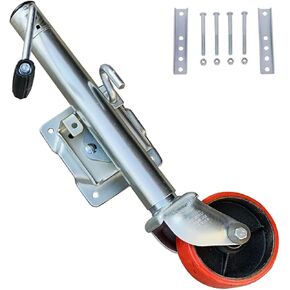 Heavy-Duty Bolt-On Swivel Jack - Beach Wheel Trailer Jack, Lift Swivel Trailer Jack, Swivel Trailer Jockey Wheel, Heavy Duty Boat Jockey Wheel/15Cm Removable T in Saudi Arabia