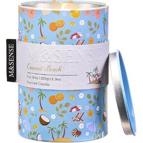 M&SENSE Spring Candle 11.3 oz,Bamboo Orange Blossom Scented Candle, Non-Toxin Soy Wax for Home Scented, Floral Candles for Women,Up to 70 Hours Burning Long-Lasting Fragrance in Saudi Arabia