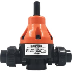 1MPa/10bar UPVC Back Pressure Valve DN15/DN20/DN25 Pressure Relief Valve PTFE Diaphragm Safety Valve OD 20/25/32mm(1/2") in Kuwait