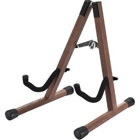 حامل جيتار MOREYES، أرضية جيتار صوتي، حامل جيتار خشبي كهربائي، إطار حامل جيتار قابل للطي، عرض صوتي، كهربائي، جيتار باس، سهل التجميع in Kuwait