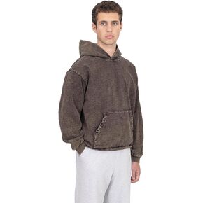 LOS ANGELES APPAREL للرجال HF09MW HF09 - سترة من الصوف الثقيل، غسول معدني 14oz، مريح، أنيق in Kuwait