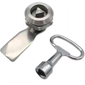 1 Set Stainless Steel MS705 Tool Lock with Rotating Tongue for Cam Lock 18mm Cabinet Lock(H5mm-Stainless) in Kuwait
