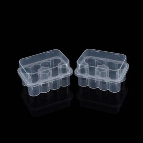 منظم قوارير الأنسولين والببتيد 20 فتحة للثلاجة - حامل زجاجات طبية قابل للتكديس، حقيبة تخزين شفافة لقوارير 3 مل و10 مل، حل موفر للمساحة لمستلزمات مرضى السكري (3 مل + 3 مل) in Kuwait