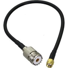1 كابل RG58 UHF SO239 أنثى جاك إلى SMA ذكر موصل قابس محول مستقيم 6 بوصة ~ 20 متر (8 متر) in Kuwait